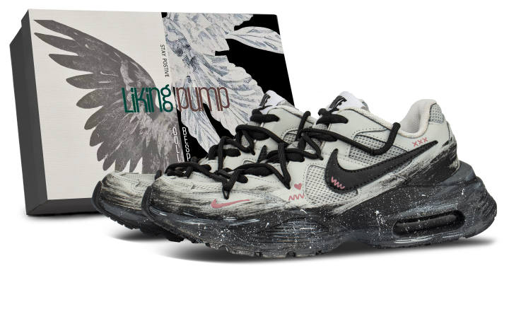 Nike Nike Textile, Synthetic Leather Cushioning Low top Casual Shoes Unisex Black