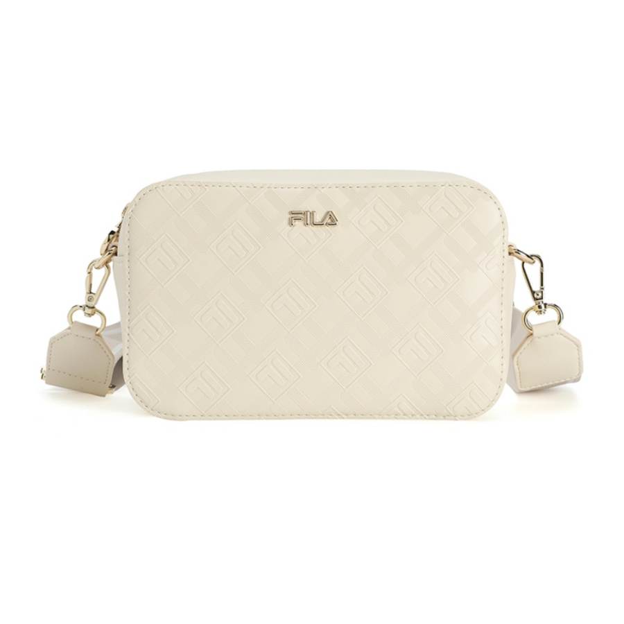 FILA WHITE PU With Synthetic Leather Crossbody Bags Regular Women's Gray Wheat