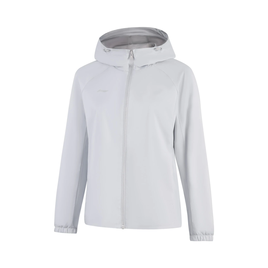 Li-Ning Li Ning Trench Coats Women's Calm Gray Hooded Moderate