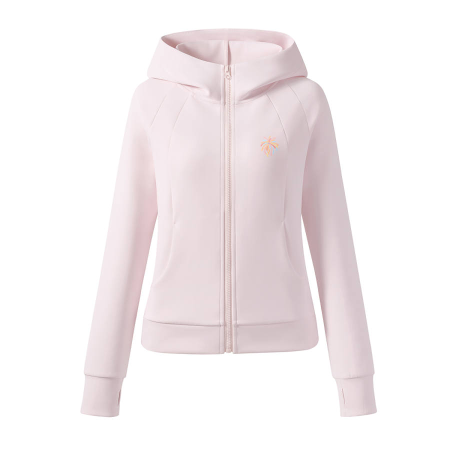 Tonlion Sweatshirts Women's Hooded Moderate Cardigan
