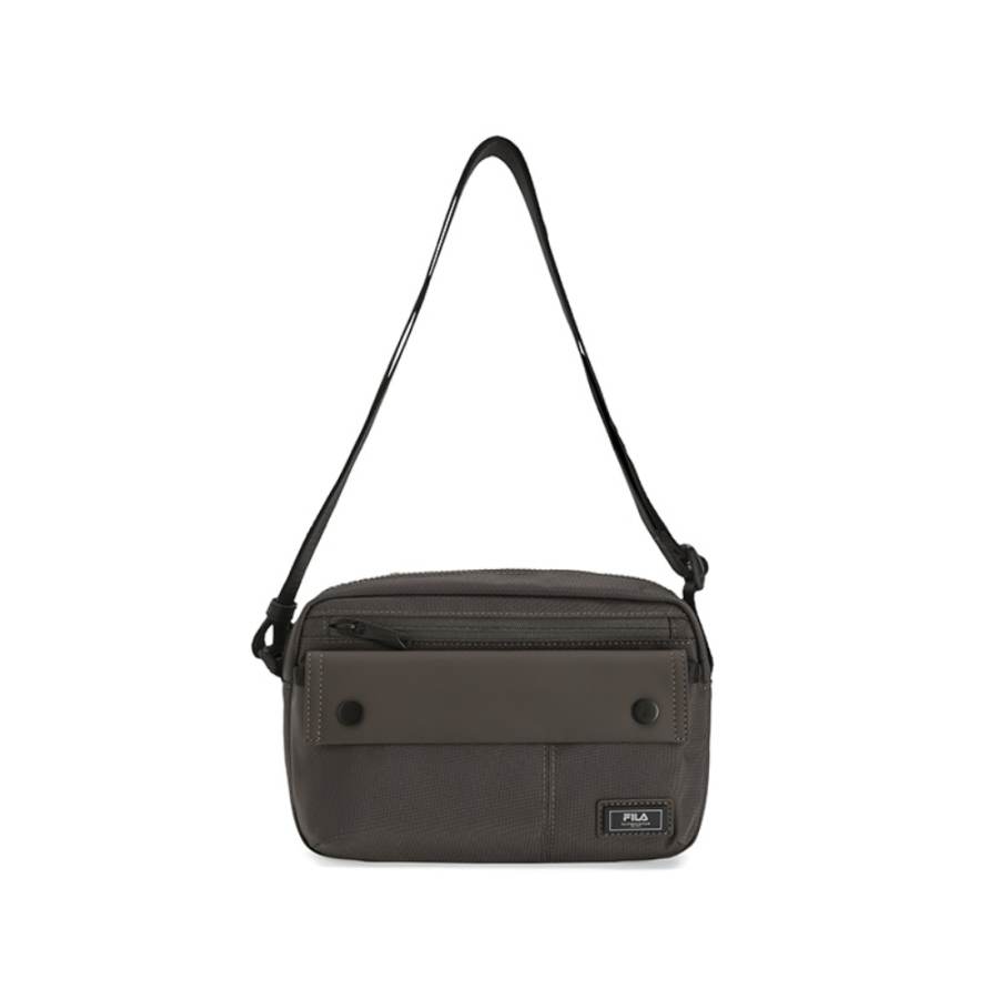 FILA ORIGINALE Fabric Shoulder Bag Men's Tidal Flats Gray