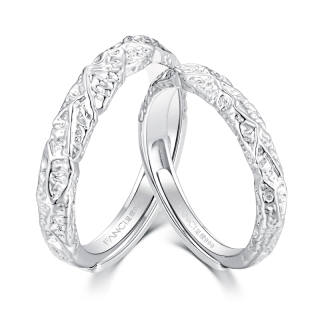 FANCI 925 Sterling Silver Ring Pair Unisex