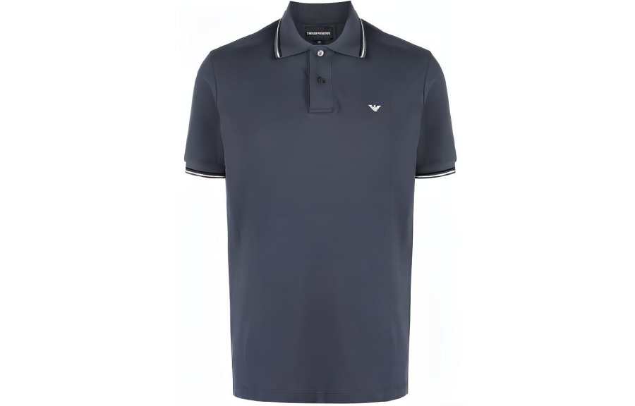 EMPORIO ARMANI 【Replicated_PMPrevious Season】logo-print cotton polo shirt