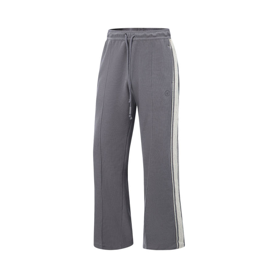 Li-Ning Li Ning Casual Pants Men's Carbon Gray Purple Moderate Straight Fit Pants