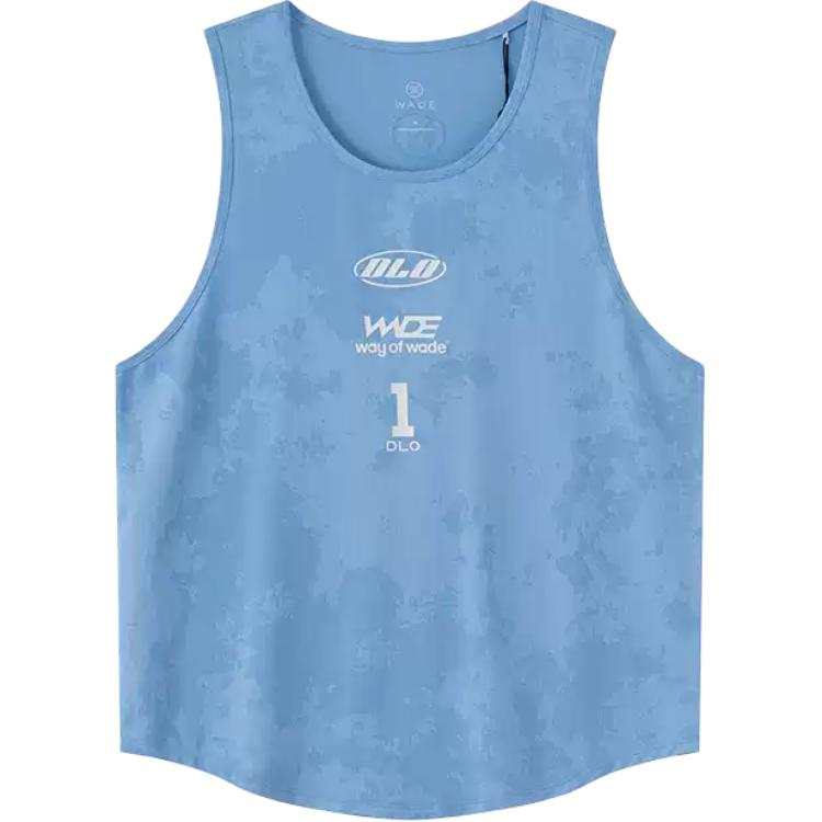 Li-Ning Li Ning Tank Tops Men's Tranquil Blue Crew Neck Moderate Straight Fit