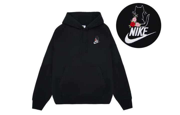 Nike Nike Sweatshirts Unisex Black Hooded Thickened Regular