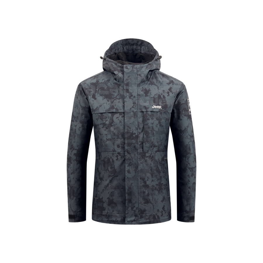 Jeep Trench Coats Unisex Hooded Moderate