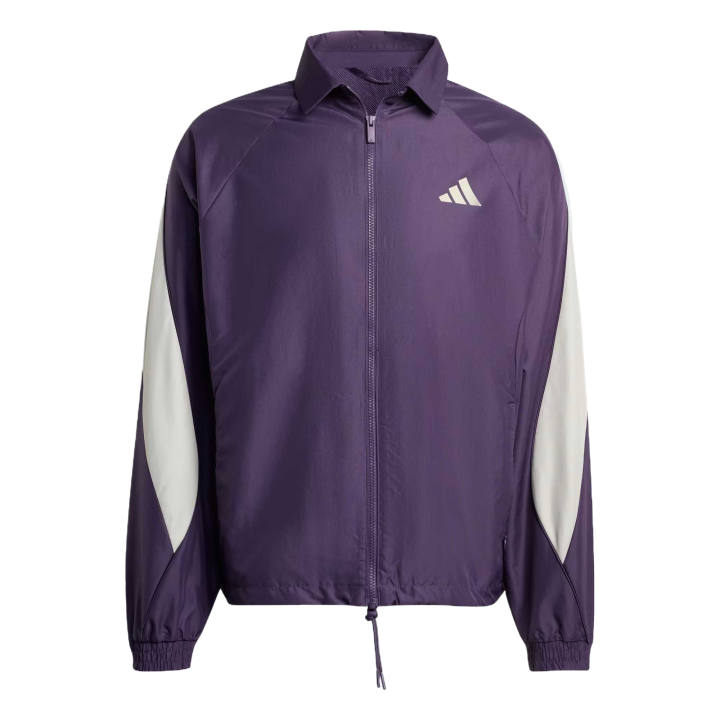 Adidas Adidas Jackets Men's Aurora Plum/Metallic Gray Lapel Moderate Other