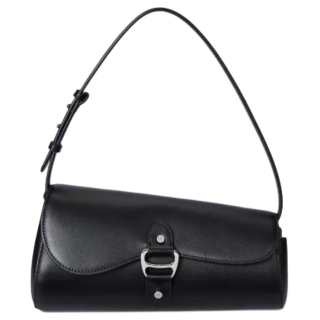 LAUREN RALPH LAUREN Leather Shoulder Bag Medium Women's Black