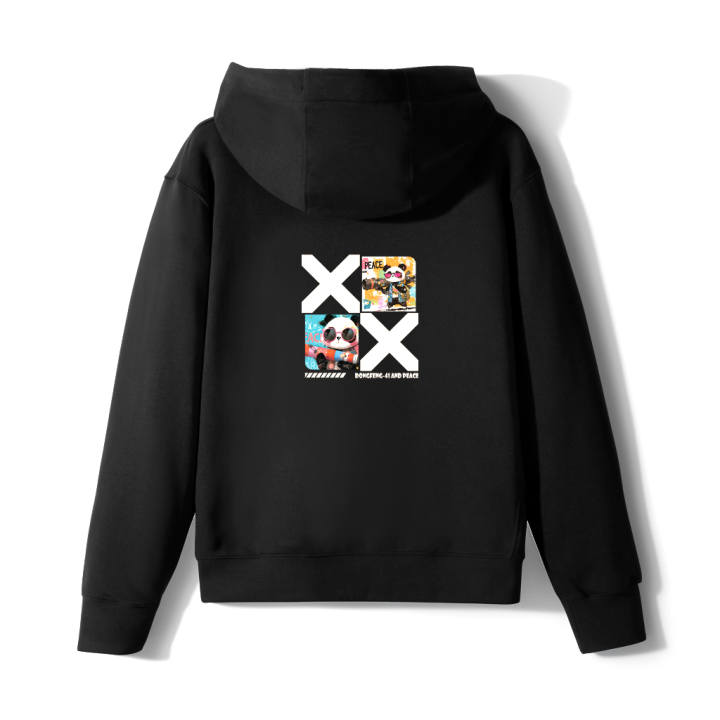 Nike Nike Sportswear Club Fleece Panda's Counterattack A Thermal Pullover Fleece Lined Hooded Sports Sweatshirt Unisex Black