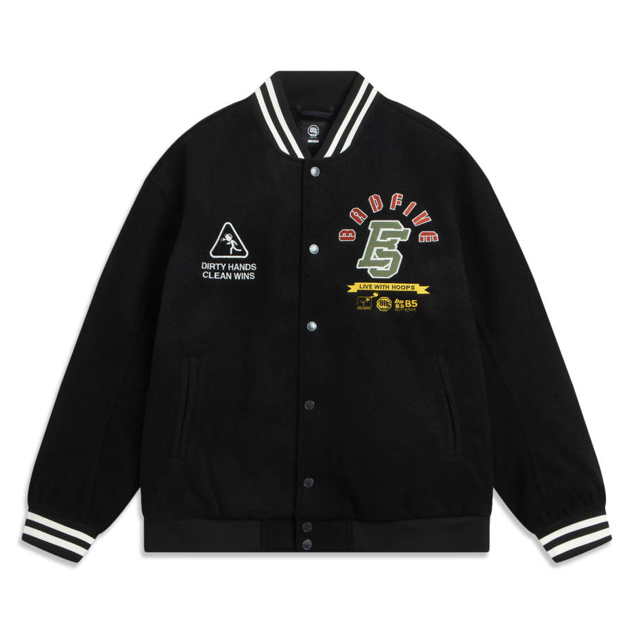Li-Ning Li Ning Jackets Men's Black Baseball Collar Moderate Other