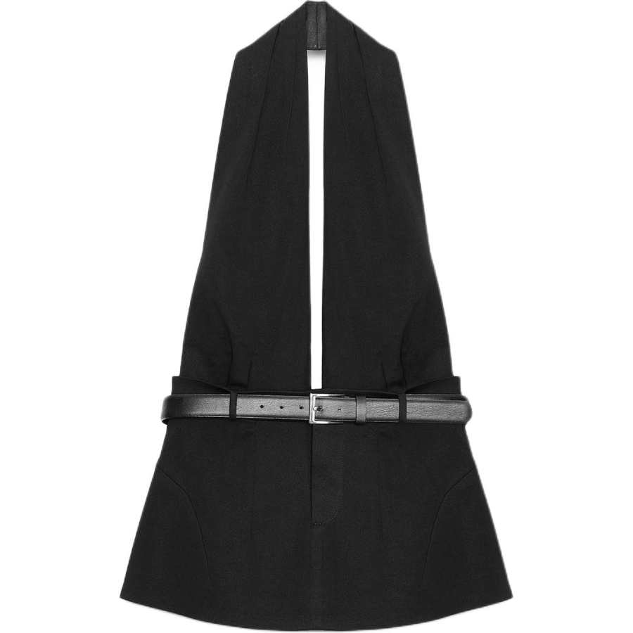 ZARA Tank Tops Women's Black V Neck Other