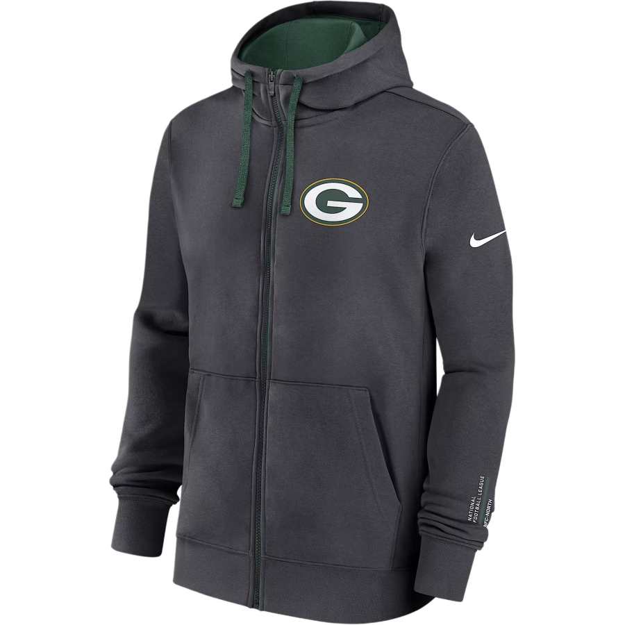 Nike Nike Green Bay Packers Playbook Page Club Men's Nike Nfl Full-Zip Hoodie