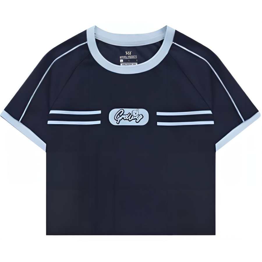361° T Shirts Women's Quiet Dark Blue Crew Neck Moderate Other