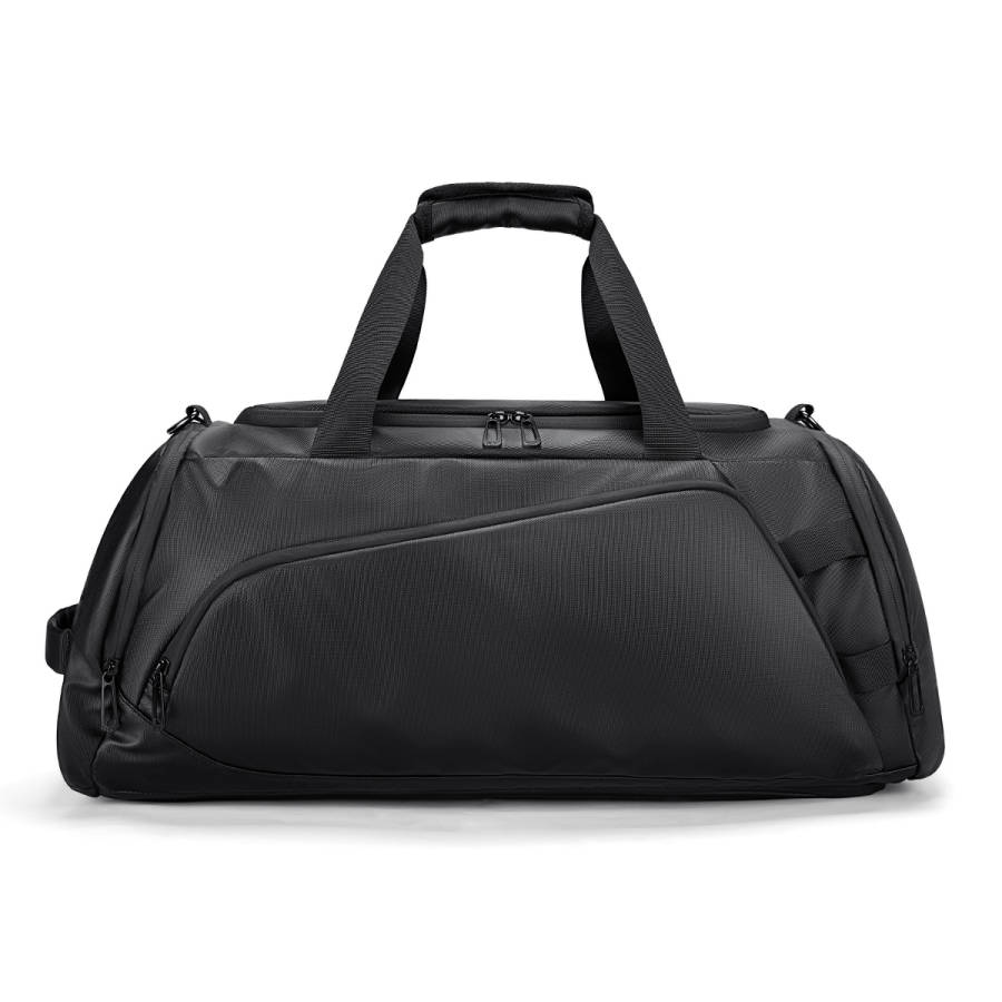 ReeYee Oxford Portable Crossbody Double Shoulder Travel Bag, Gym Bag Large Men's Black/Army Green
