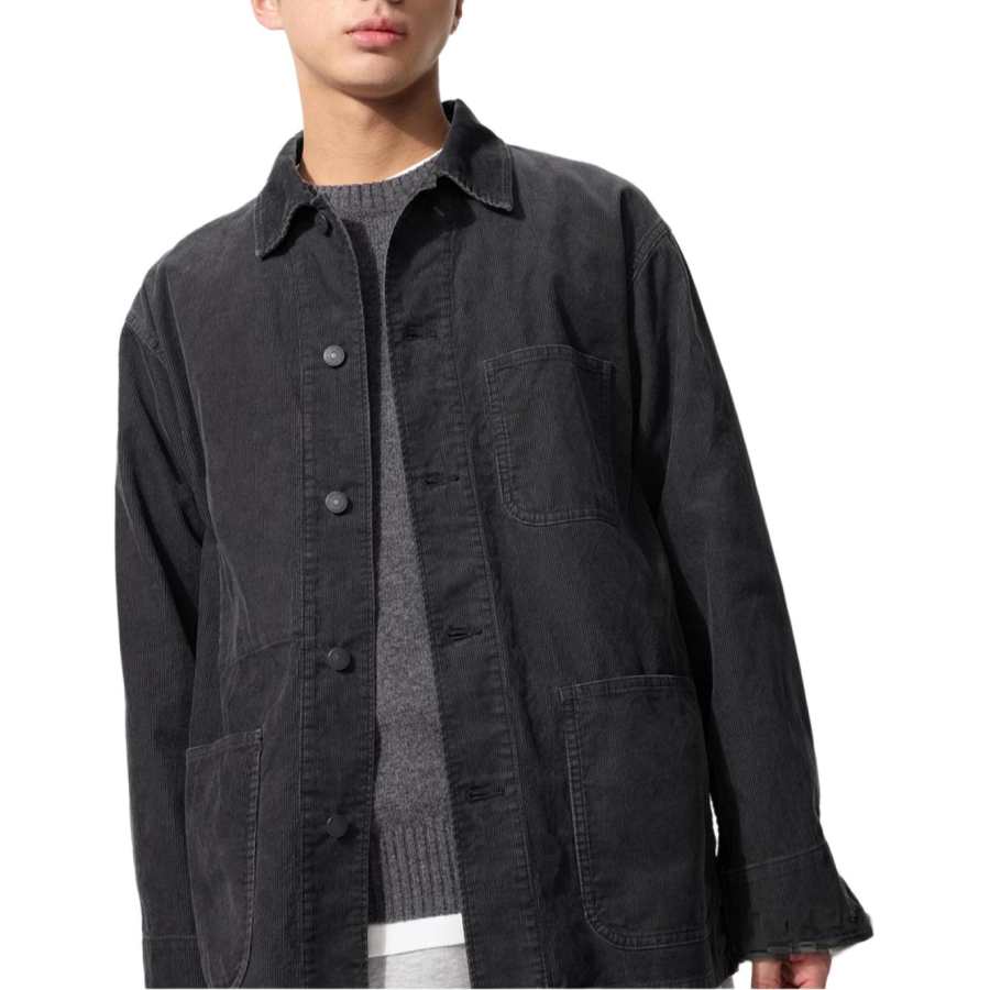 UNIQLO Jackets Unisex Dark Gray Lapel Moderate Other