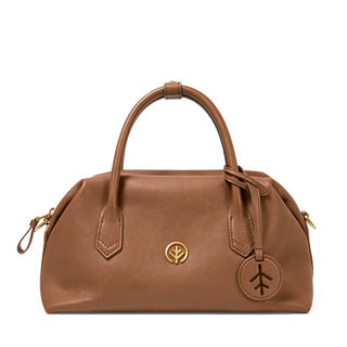 BAGTREE Vegetable Tanned Calfskin Handbag Regular Unisex Roasted Brown/Black/Caramel/Crescent White/Mist Pink