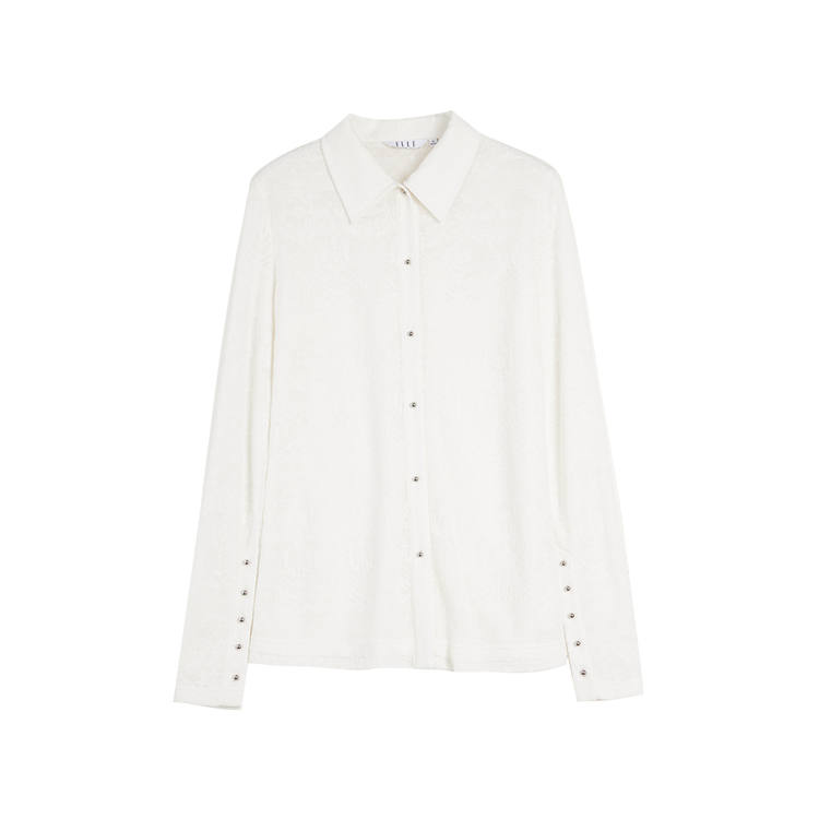 ELLE Shirts Women's Lapel Moderate Shirt