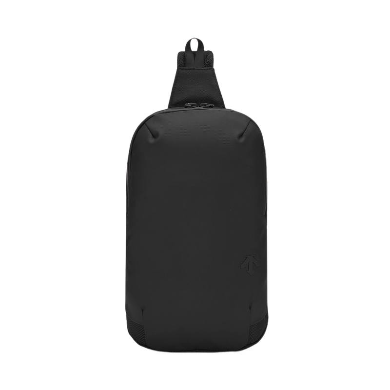 DESCENTE DESCENTE Fabric, PU Sling Bag Regular Men's Black