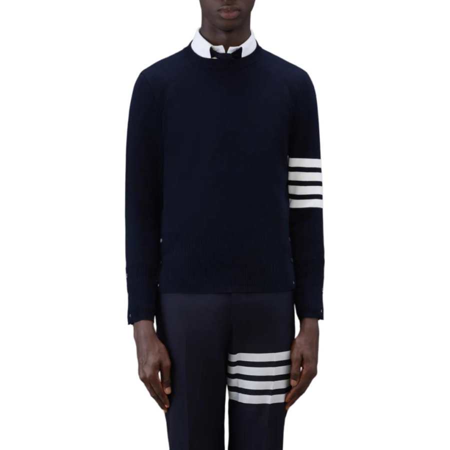 THOM BROWNE THOM BROWNE· WOOL 4 BAR PULLOVER Sweater Men's