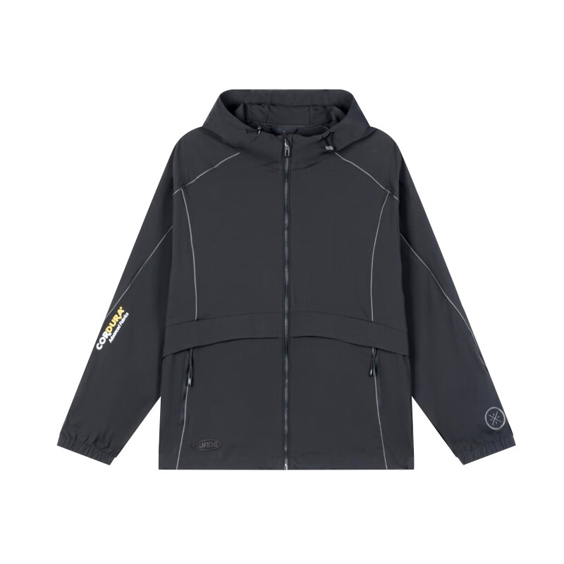 Li-Ning Li Ning Trench Coats Men's Black Hooded Moderate Other