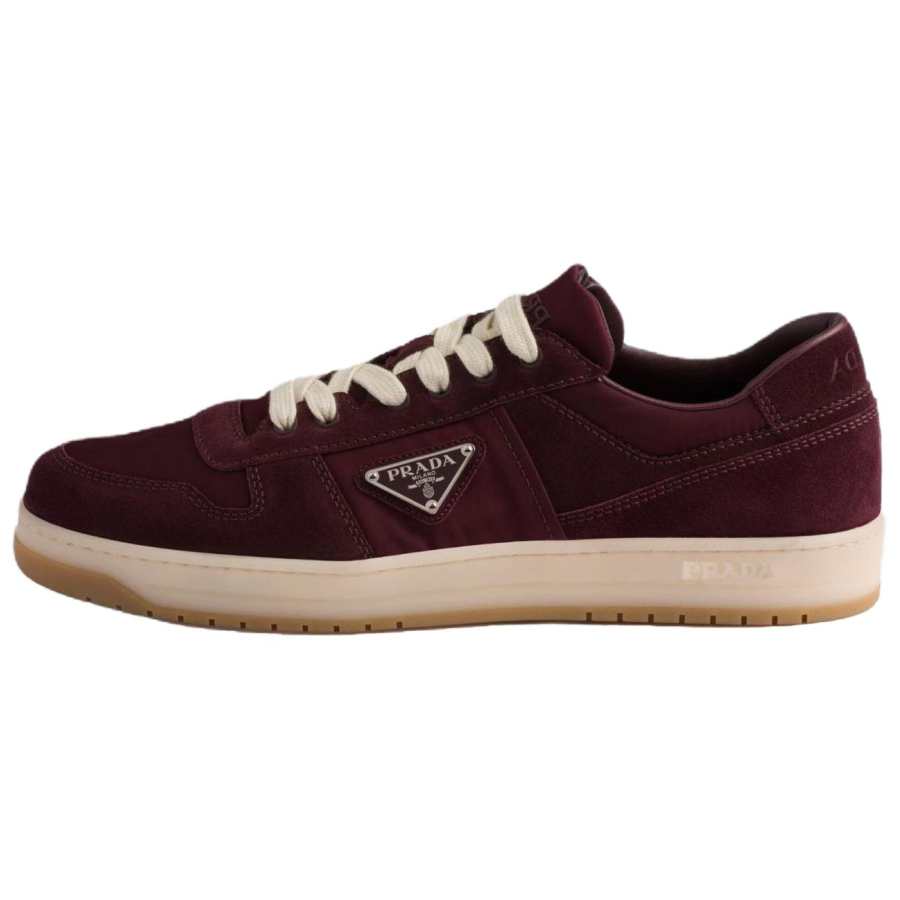 PRADA PRADA Downtown Re Nylon Low top Skateboard Shoes Men's Dark Red