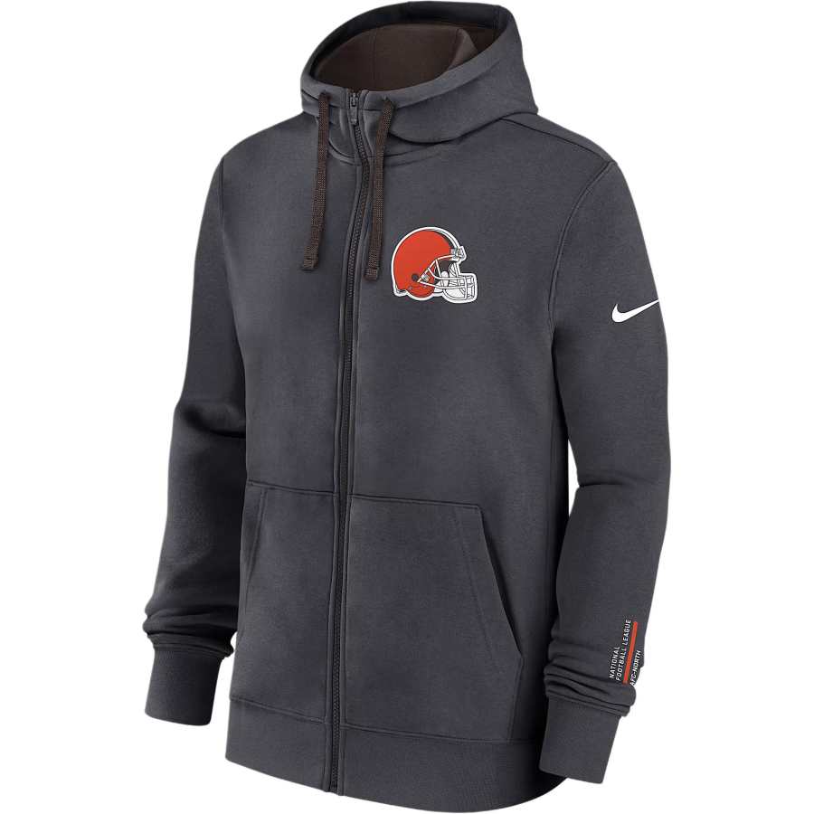 Nike Nike Cleveland Browns Playbook Page Club Men's Nike Nfl Full-Zip Hoodie