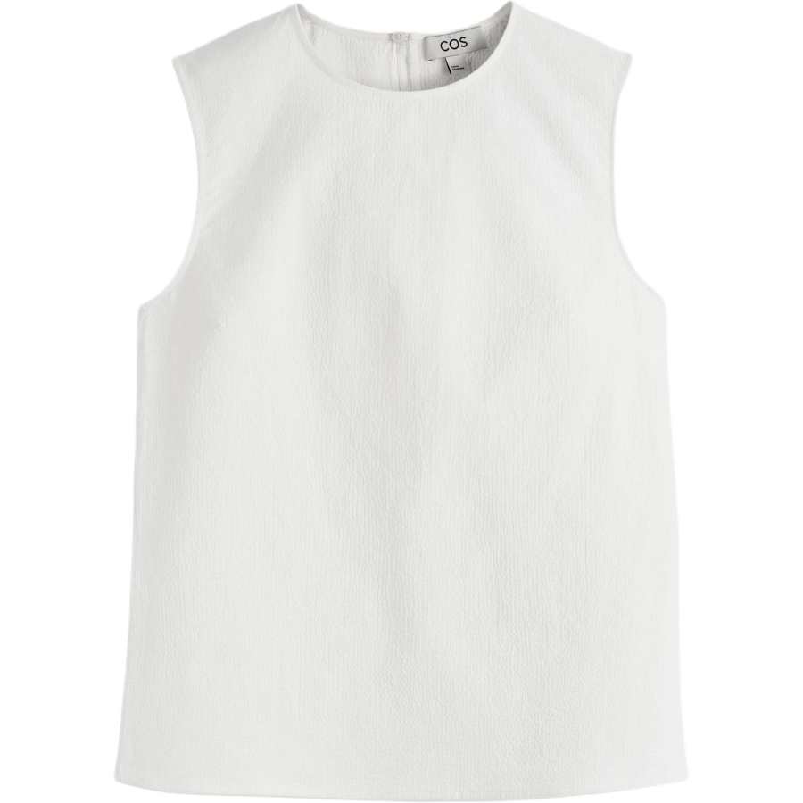 COS Tank Tops Women's White Crew Neck Moderate Other