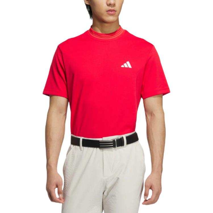 Adidas Adidas Clothing T Shirts Men's Red Stand Collar