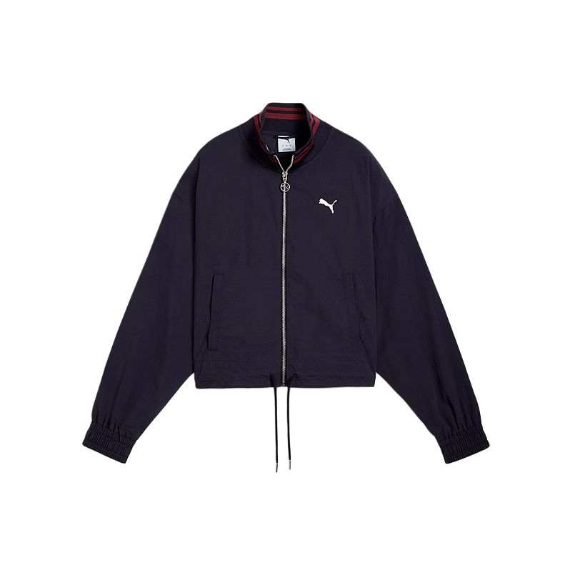 PUMA Jackets Women's Marine Blue Stand Collar Moderate Other