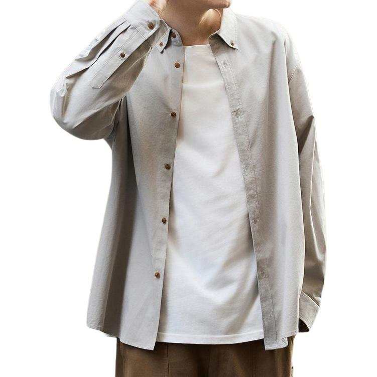Tonlion Shirts Men's Lapel Thin Other