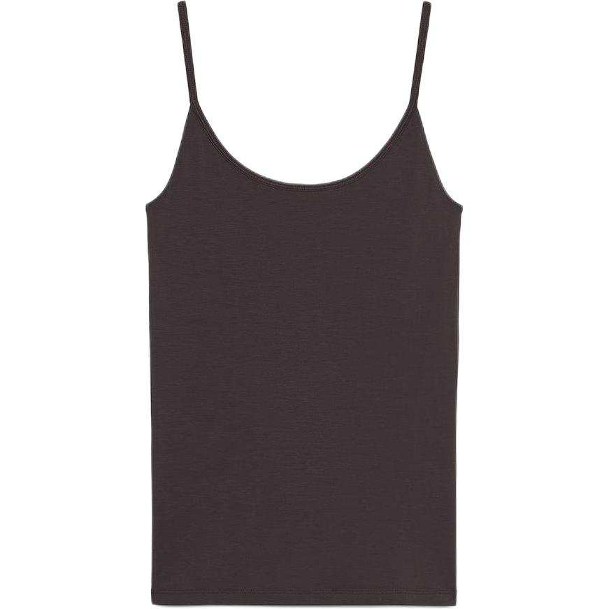 ZARA Camisoles Women's Brown Crew Neck Moderate Other
