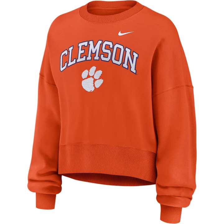 Nike Nike Clemson Phoenix Arch Women's Nike College Pullover Crew