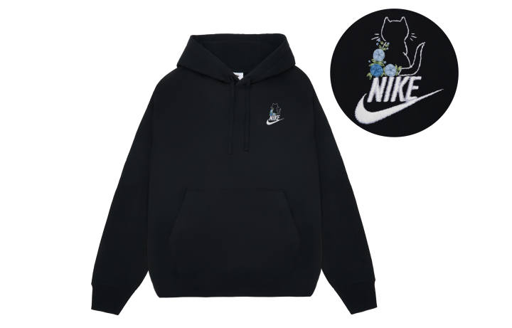 Nike Nike Sweatshirts Unisex Black Hooded Thickened Regular