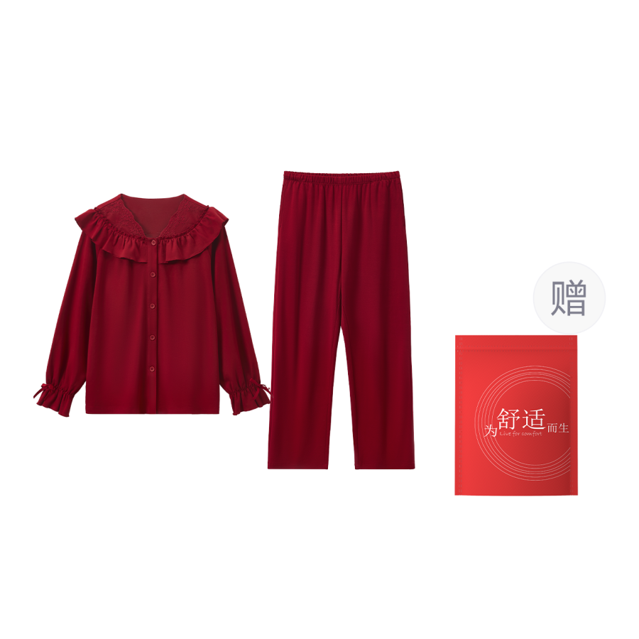 HONGDOUJUJIA Red Beans At Home Pajamas Women's