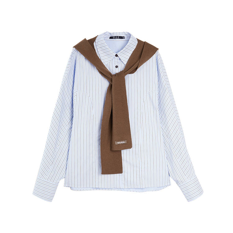 ELLE Shirts Women's Lapel Shirt