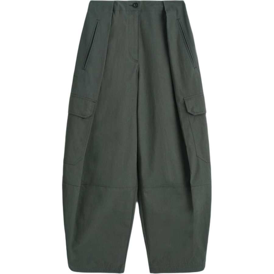 COS Cargo Pants Women's Gray Green Moderate Cargo Pants