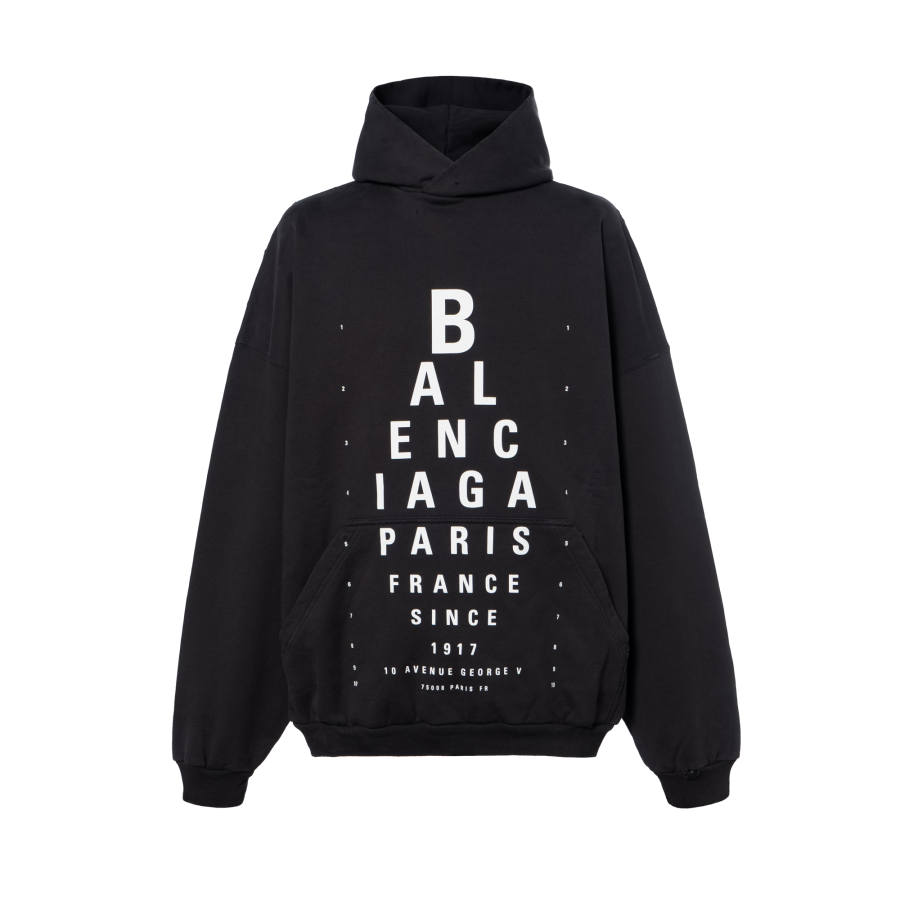 Balenciaga Optical eye-chart print hoodie