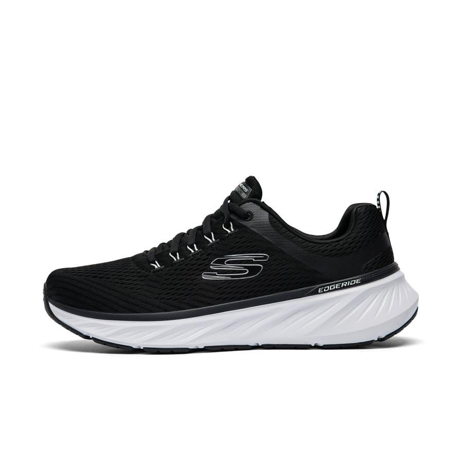 Skechers Edgeride Abrasion Resistant Breathable Abrasion Resistant Breathable Low top Casual Shoes Men's Black White