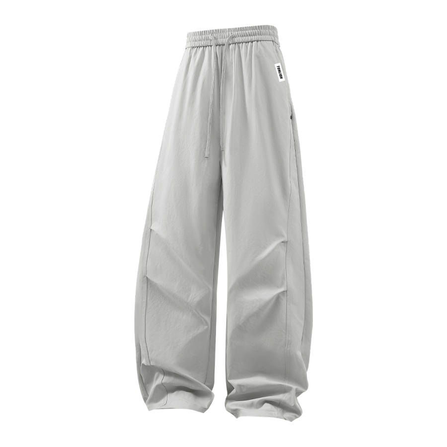 Tonlion Casual Pants Unisex Moderate Wide Leg Pants