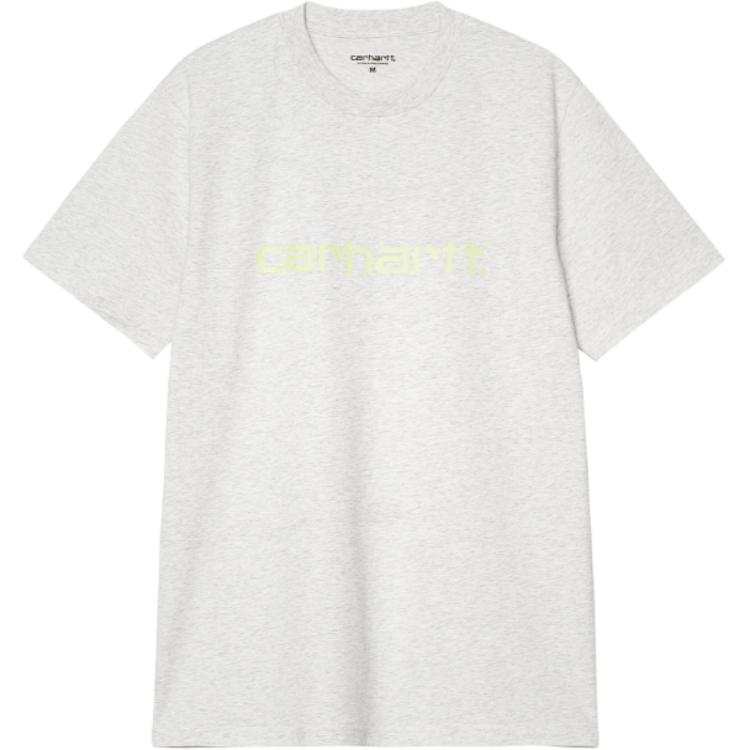 Carhartt WIP T Shirts Men's Ash Heather Crew Neck