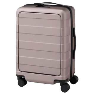 MUJI Polycarbonate Trolley Bag 20 Inch Unisex Beige/Black