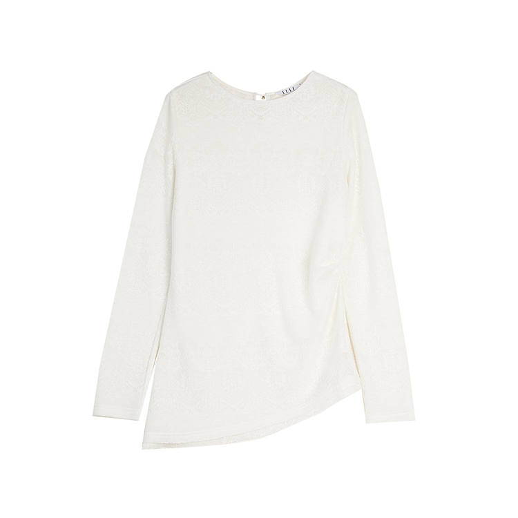 ELLE Knitwear Women's Crew Neck Moderate Straight Fit