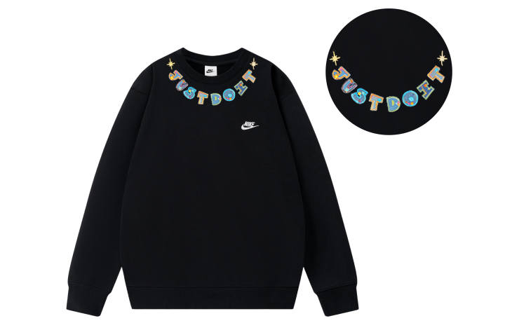 Nike Nike Sweatshirts Unisex Black Crew Neck Moderate Regular