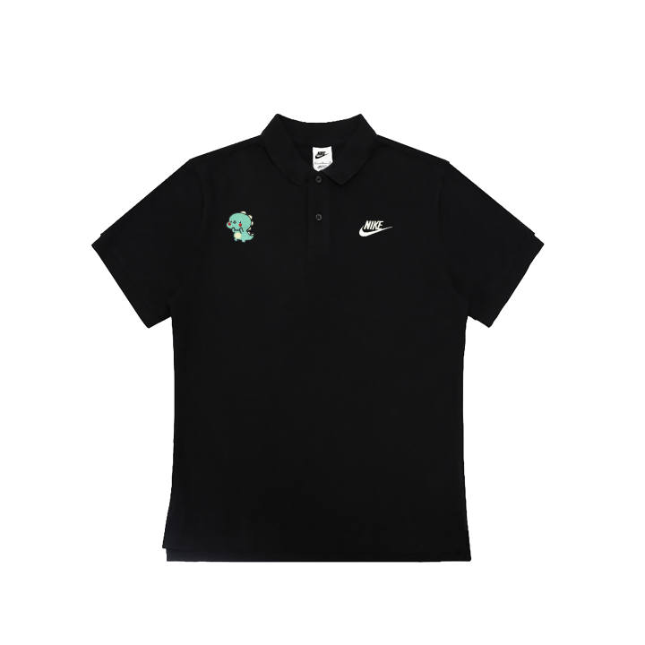 Nike Nike Swoosh Polo Shirts Unisex Black Polo Collar Moderate Straight Fit