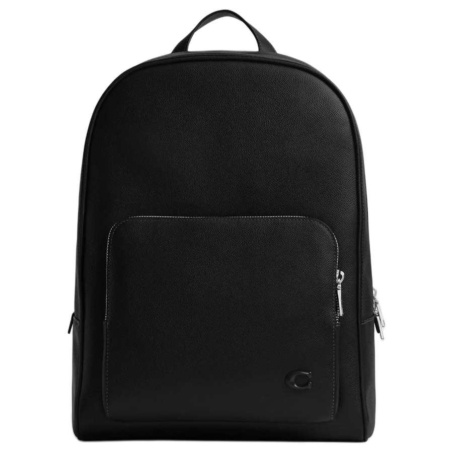 COACH COACH Leather Backpack Large Men's Black