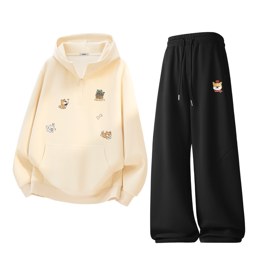 MINISO MINISO Sweatshirt Sets Unisex Hooded Moderate