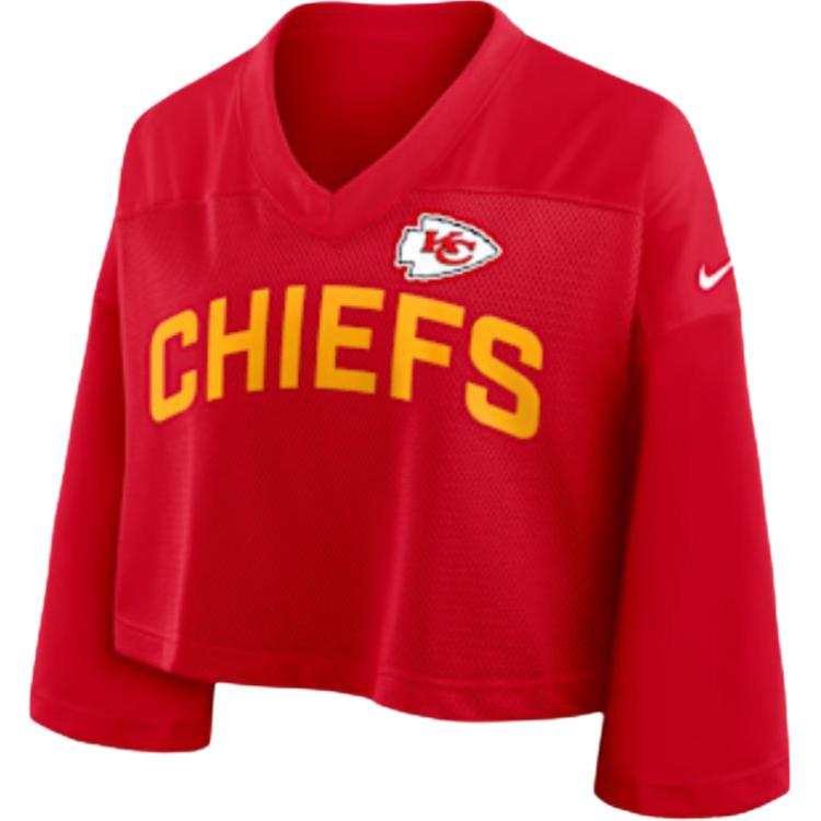 Nike Nike Kansas City Chiefs Wide Receiver Jersey Fashion Women's Nike Dri-FIT Nfl Cropped Top
