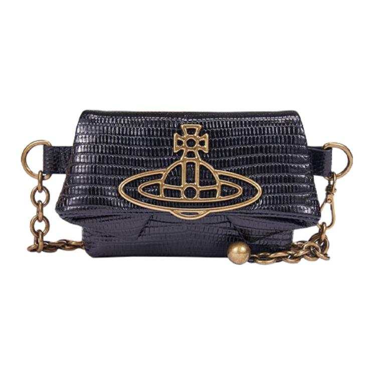 Vivienne Westwood Leather Crossbody Bag, Shoulder Bag Mini Women's Black