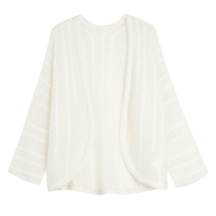 ELLE Sweaters Women's Crew Neck Moderate Cardigan